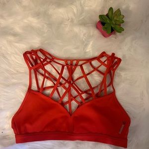 Reebok Strappy Bra - Red